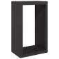 Preview: Brennholzregal Schwarz 60x40x100 cm Stahl