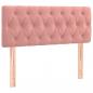 Preview: Boxspringbett mit Matratze Rosa 90x190 cm Samt