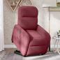 Preview: Relaxsessel mit Aufstehhilfe Elektrisch Weinrot Stoff
