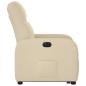 Preview: Relaxsessel mit Aufstehhilfe Elektrisch Creme Stoff