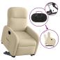 Preview: Relaxsessel mit Aufstehhilfe Elektrisch Creme Stoff