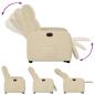 Preview: Relaxsessel mit Aufstehhilfe Elektrisch Creme Stoff