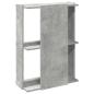 Preview: Bücherregal 3 Böden Betongrau 60x30x80 cm Holzwerkstoff
