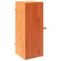 Preview: Katzenhaus Wachsbraun 43x43x90 cm Massivholz Kiefer
