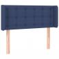 Preview: LED Kopfteil Blau 93x16x78/88 cm Stoff