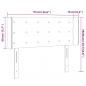 Preview: LED Kopfteil Blau 93x16x78/88 cm Stoff