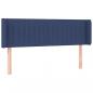Preview: LED Kopfteil Blau 147x16x78/88 cm Stoff