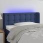 Preview: ARDEBO.de - LED Kopfteil Blau 103x16x78/88 cm Stoff