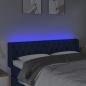 Preview: LED Kopfteil Blau 147x16x78/88 cm Stoff