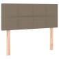 Preview: Boxspringbett mit Matratze Taupe 100x200 cm Stoff
