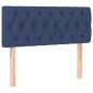 Preview: Boxspringbett mit Matratze Blau 90x190 cm Stoff