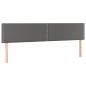 Preview: Boxspringbett mit Matratze Grau 200x200 cm Kunstleder
