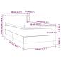 Preview: Boxspringbett mit Matratze Grau 80x200 cm Kunstleder