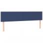 Preview: Boxspringbett mit Matratze Blau 200x200 cm Stoff