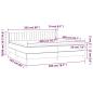 Preview: Boxspringbett mit Matratze Blau 200x200 cm Stoff