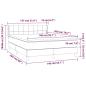 Preview: Boxspringbett mit Matratze Hellgrau 140x200 cm Stoff