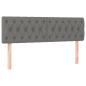 Preview: Boxspringbett mit Matratze Dunkelgrau 140x200 cm Stoff