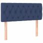 Preview: Boxspringbett mit Matratze Blau 90x190 cm Stoff