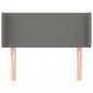 Preview: Kopfteil mit Ohren Dunkelgrau 83x16x78/88 cm Stoff