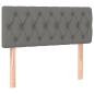 Preview: Boxspringbett mit Matratze Dunkelgrau 90x200 cm Stoff