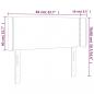 Preview: Kopfteil mit Ohren Dunkelgrau 83x16x78/88 cm Stoff