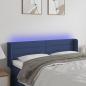 Preview: ARDEBO.de - LED Kopfteil Blau 147x16x78/88 cm Stoff