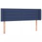 Preview: LED Kopfteil Blau 147x16x78/88 cm Stoff