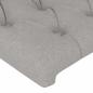 Preview: LED Kopfteil Hellgrau 103x16x78/88 cm Stoff