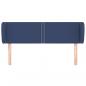 Preview: Kopfteil mit Ohren Blau 147x23x78/88 cm Stoff