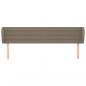 Preview: Kopfteil mit Ohren Taupe 163x23x78/88 cm Stoff