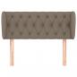 Preview: Kopfteil mit Ohren Taupe 103x23x78/88 cm Stoff