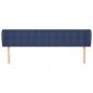 Preview: Kopfteil mit Ohren Blau 163x23x78/88 cm Stoff