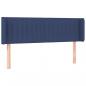Preview: Kopfteil mit Ohren Blau 147x16x78/88 cm Stoff