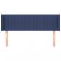 Preview: Kopfteil mit Ohren Blau 147x16x78/88 cm Stoff