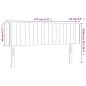 Preview: Kopfteil mit Ohren Blau 147x16x78/88 cm Stoff