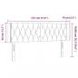 Preview: Kopfteil mit Ohren Dunkelgrau 147x16x78/88 cm Stoff