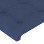Preview: Kopfteil mit Ohren Blau 203x16x78/88 cm Stoff