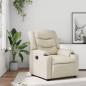 Preview: ARDEBO.de - Relaxsessel Creme Kunstleder