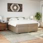 Preview: Boxspringbett Matratze Cappuccino-Braun 200x200cm Kunstleder
