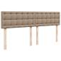 Preview: Boxspringbett Matratze Cappuccino-Braun 200x200cm Kunstleder