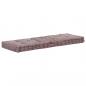 Preview: ARDEBO.de - Palettenkissen Baumwolle 120×40×7 cm Taupe