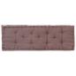 Preview: Palettenkissen Baumwolle 120×40×7 cm Taupe
