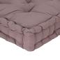 Preview: Palettenkissen Baumwolle 120×40×7 cm Taupe