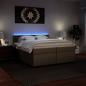 Preview: Boxspringbett Matratze Cappuccino-Braun 200x200cm Kunstleder