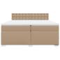 Preview: Boxspringbett Matratze Cappuccino-Braun 200x200cm Kunstleder