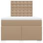 Preview: Boxspringbett Matratze Cappuccino-Braun 120x190 cm Kunstleder