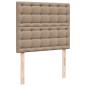 Preview: Boxspringbett Matratze Cappuccino-Braun 120x190 cm Kunstleder