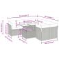 Preview: 9-tlg. Garten-Sofagarnitur mit Kissen Schwarz Poly Rattan