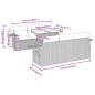 Preview: 7-tlg. Garten-Sofagarnitur mit Kissen Schwarz Poly Rattan