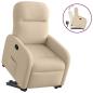 Preview: ARDEBO.de - Relaxsessel mit Aufstehhilfe Creme Stoff